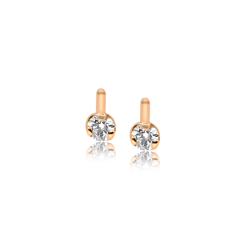 Teeny Tiny Diamond Stud Earring - Earrings - Ear Stylist by Jo Nayor