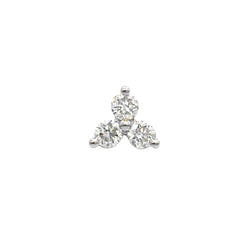 Diamond Trinity Post Earring - The Ear Stylist by Jo Nayor