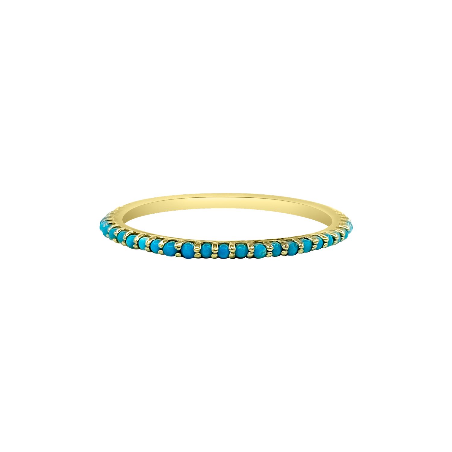 Turquoise Eternity Band - Designer Jewelry - Jo Nayor