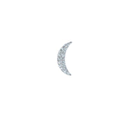 Gold & Diamond Moon Earring - The Ear Stylist by Jo Nayor