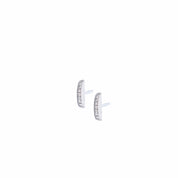 Sphere Slice Diamond Stud Earrings - The Ear Stylist by Jo Nayor