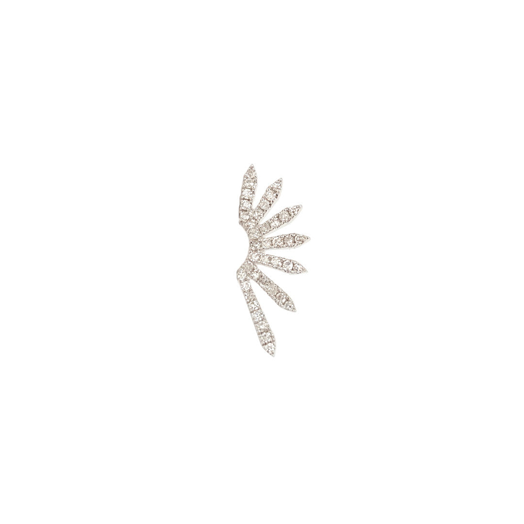 Diamond Sunburst Stud Earring - The Ear Stylist by Jo Nayor