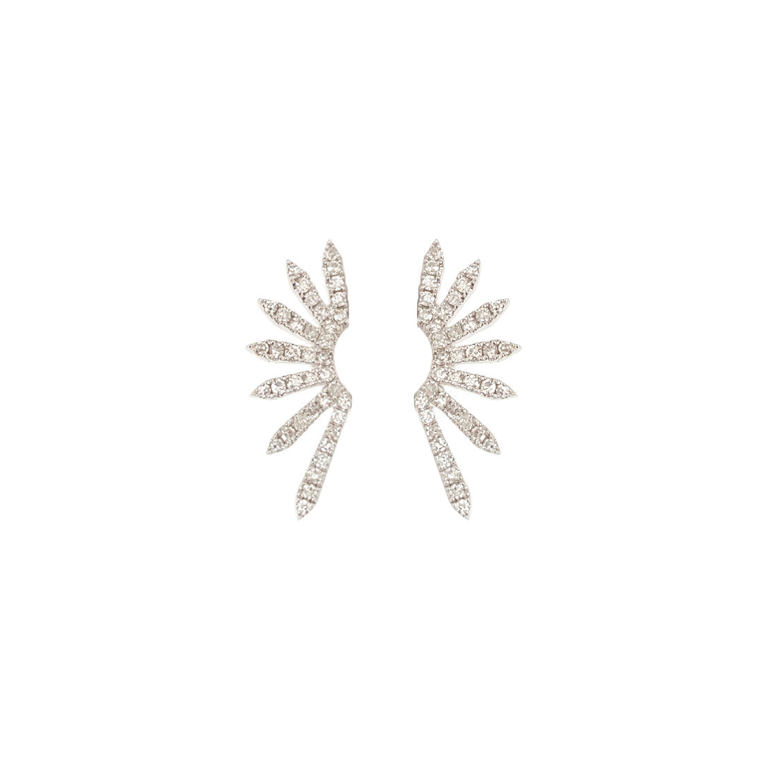Diamond Sunburst Stud Earring - The Ear Stylist by Jo Nayor
