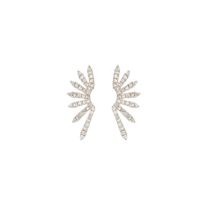 Diamond Sunburst Stud Earring - The Ear Stylist by Jo Nayor