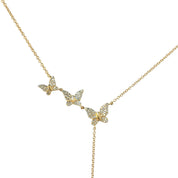 Diamond Butterfly Lariat Necklace - The Ear Stylist by Jo Nayor
