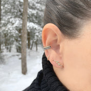 Large Lightning Bolt Stud Earring - The EarStylist by Jo Nayor