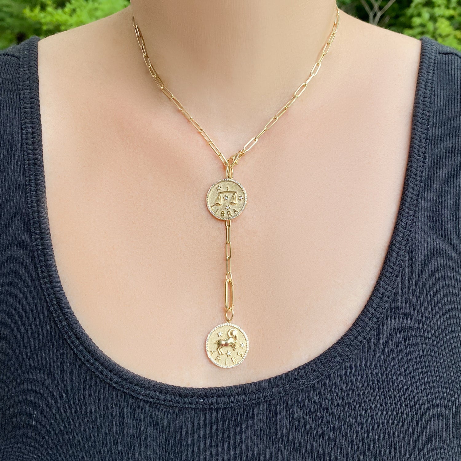 Diamond Zodiac Charms - Designer Earrings - The EarStylist by Jo Nayor 
