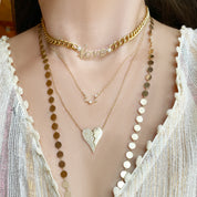 Gypsy Disc Link Necklace - Designer Earrings - The EarStylist by Jo Nayor 