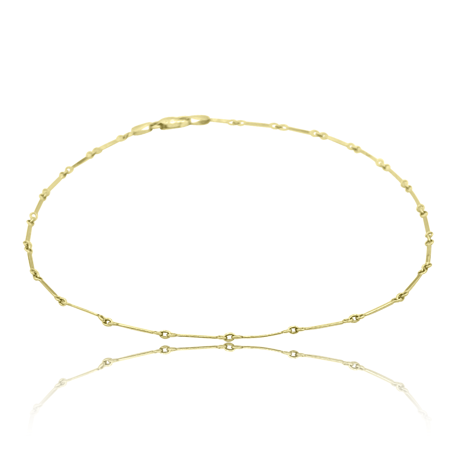 Gold Bar Anklet - Designer Earrings - The EarStylist by Jo Nayor