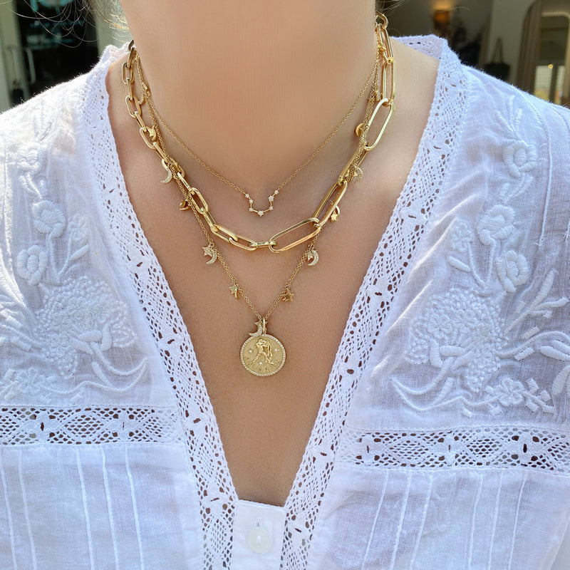 14K Gold Coco Link Necklace