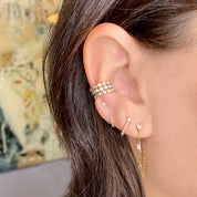 Diamond Luna Ear Cuff - Designer Earrings - The EarStylist by Jo Nayor 