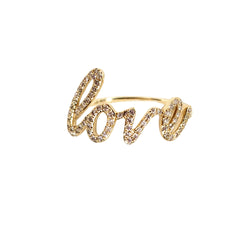 Diamond Love Ring - Designer Earrings - The EarStylist by Jo Nayor 