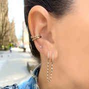 Skinny Gold Ear Cuff - Designer Earrings - The EarStylist by Jo Nayor 