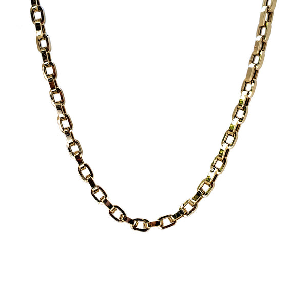 14K Gold Mega Link Chain Necklace - Designer Earrings - The EarStylist by Jo Nayor 