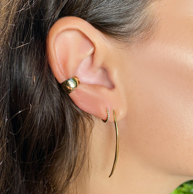 Gold Tusk Post Earring - The Ear Stylist by Jo Nayor