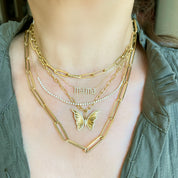 Small Mama Diamond Necklace - Designer Necklaces - Jo Nayor Designs