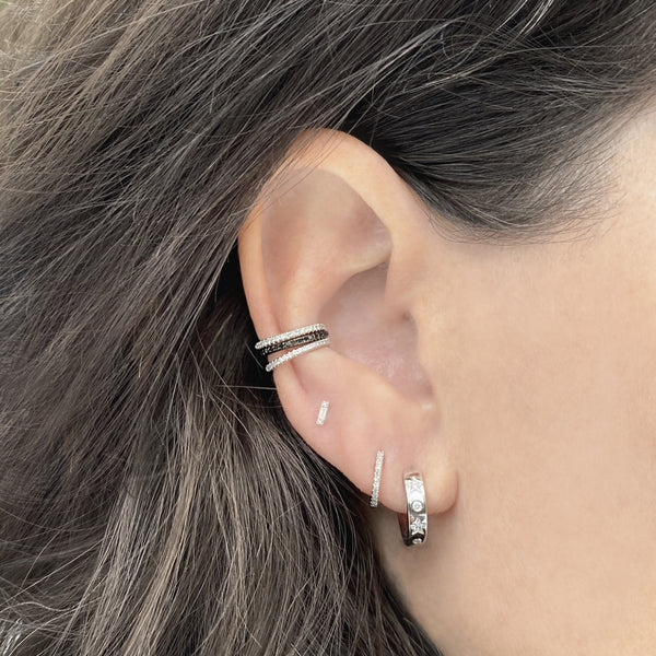 Pave Diamond & Gold Ear Cuff - The Ear Stylist by Jo Nayor
