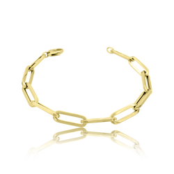 14K Gold Supreme Link Bracelet - Designer Earrings - The EarStylist by Jo Nayor 
