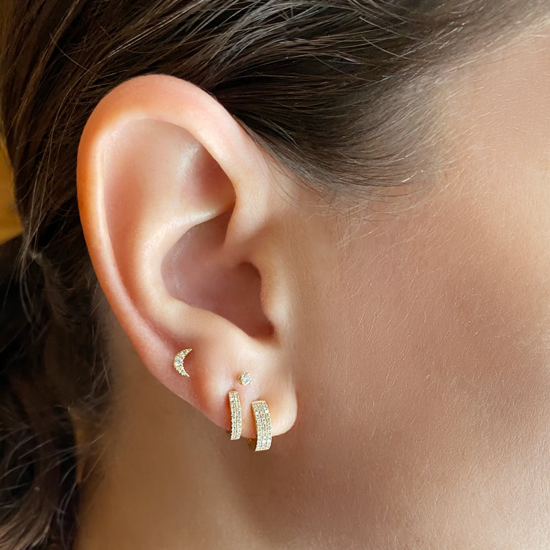 Teeny Tiny Diamond Stud Earring - Earrings - Ear Stylist by Jo Nayor