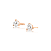 Three Prong Diamond Stud Earring - Earrings - Ear Stylist by Jo Nayor