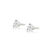 Three Prong Diamond Stud Earring - Earrings - Ear Stylist by Jo Nayor