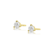 Three Prong Diamond Stud Earring - Earrings - Ear Stylist by Jo Nayor